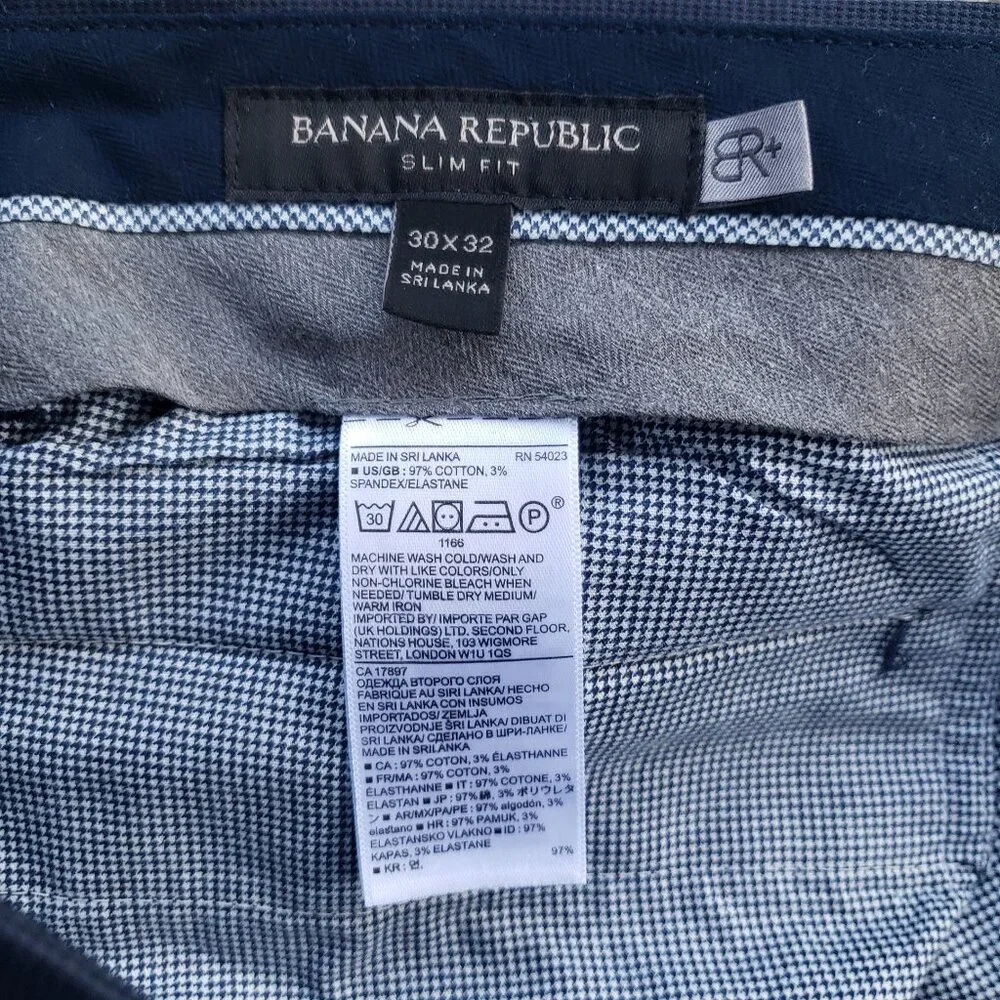 Banana Republic Navy Blue Pants Men's 30x32